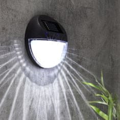 Haushalt Okrogla stenska solarna luč, 4 kosi
