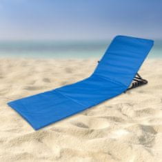 Haushalt Zložljivi ležalnik za plažo, modra barva
