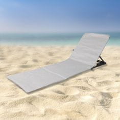 Haushalt Zložljivi ležalnik za plažo, siv