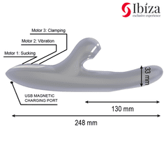 Ibiza VIBRATOR RABBIT Ibiza Suction Clamping