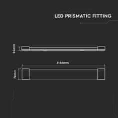 V-TAC LED linearna svetilka 120cm 40W 4000k 4800lm IP20