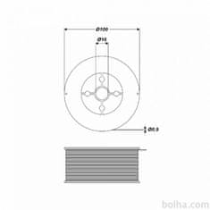 DB Weissenstein MIG polnjena varilna žica E71T-GS 0,9mm 1 kg FLUX CORED WIRE
