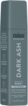 Minetan Pena za samoporjavitev za temno rjav odtenek Dark Ash (Self-Tan Foam) 200 ml