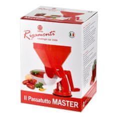 Ročni strojček za pasiranje paradižnika-pasirka Master Rigamonti a/68 / rdeč / pvc, inox