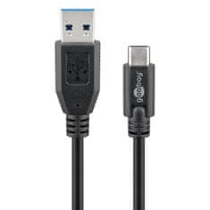 Goobay USB-C na USB-A 3.0 1m 15W 5Gbit/s napajalni podatkovni kabel