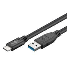 Goobay USB-C na USB-A 3.0 1m 15W 5Gbit/s napajalni podatkovni kabel