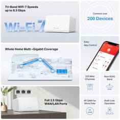 Mercusys HALO H47BE BE9300 Wi-Fi7 2-pack Mesh brezžični usmerjevalnik router
