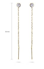 Cutie Jewellery Zlati verižni uhani Z5032-10-X-1