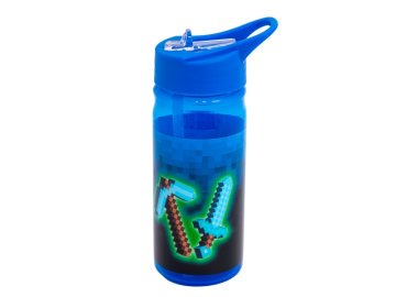 Astra AquaPure Modra plastenka PIXEL z izvlečno slamico, 450 ml, 511025003