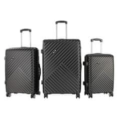 Aga Travel Komplet potovalnih kovčkov MR4677 Črna