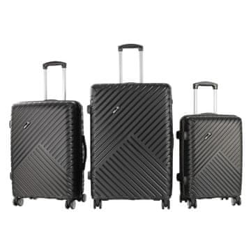 Aga Travel Komplet potovalnih kovčkov MR4677 Črna