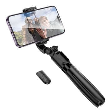 Borofone BY13 Bluetooth selfie stick s stojalom, črna