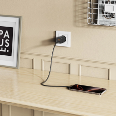 Tech-protect NCM33W polnilnik USB / USB-C 33W PD QC, črna