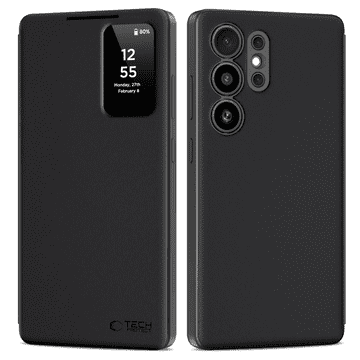 Tech-protect Smart Wallet knjižni ovitek za Samsung Galaxy S25 Ultra, črna