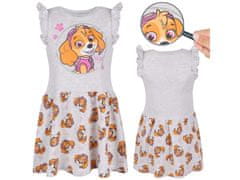 Paw Patrol Paw Patrol SKYE Siva obleka s kratkimi rokavi, dekliška obleka, bombaž 110cm