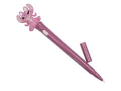 Disney DISNEY Stitch SVETLEČE gelsko pero, modro črnilo, šola, pero s figuro 
