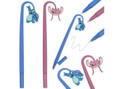 Disney DISNEY Sitch 2x Gel pisalo s figuro, modro črnilo, silikonsko šolsko pisalo 