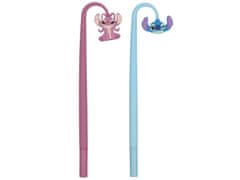 Disney DISNEY Sitch 2x Gel pisalo s figuro, modro črnilo, silikonsko šolsko pisalo 