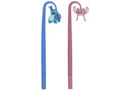 Disney DISNEY Sitch 2x Gel pisalo s figuro, modro črnilo, silikonsko šolsko pisalo 
