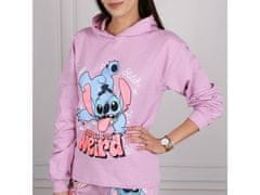 Disney DISNEY Stitch BOMBAŽNA majica s KAPUCO za deklice, natakne se čez glavo, 100 % BOMBAŽ 146-152cm