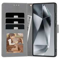 Onasi Preklopna torbica Wallet denarnica Aurora za Samsung Galaxy A56 - bela