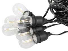 Verkgroup Vrtna LED girlanda z žarnicami 10 x E27 10m IP44