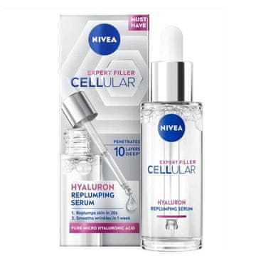 Nivea Cellular Expert Filler (serum za obnavljanje polnosti kože s hialuronsko kislino) 30 ml
