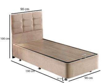 Woody Fashion Osnova in vzglavje za enojno posteljo