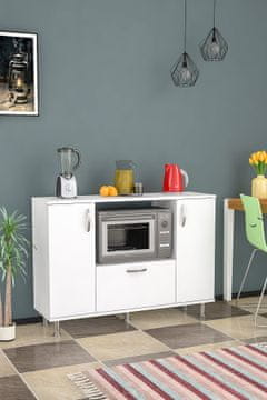 Woody Fashion Večnamenska omara, Pietro - Bela