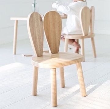 Woody Fashion Kid's Chair Bunny Chair - Brown