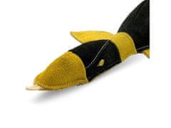 FENICA PafDog Duck Doris Pasja igrača iz usnja in jute 30cm
