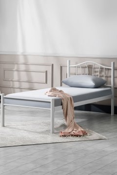 Woody Fashion Single Bedstead K25 - White (100 x 200)