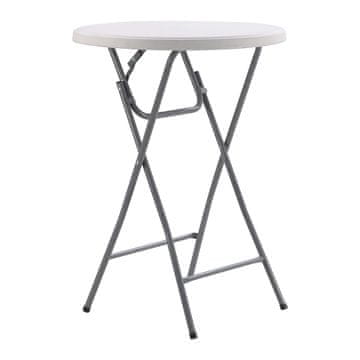 Denis Okrogla barska miza 80 cm, bela