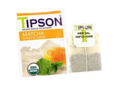 Basilur Tipson Matcha - Ekološki čaj z limono in medom v vrečkah, NARAVNI, 25x1,5g