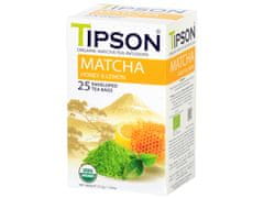 Basilur Tipson Matcha - Ekološki čaj z limono in medom v vrečkah, NARAVNI, 25x1,5g