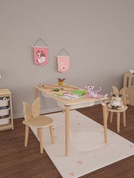 Woody Fashion Kid's Table Twin - Birchwood