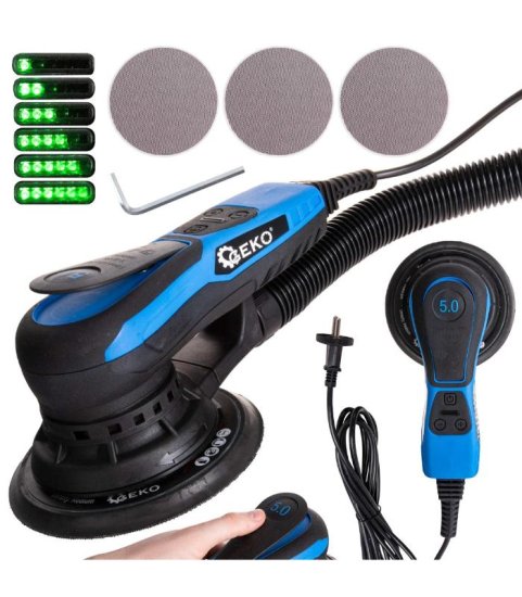 GEKO G80811 Brezkrtačni električni orbitalni brusilnik 350 W, 150 mm
