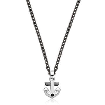 S'Agapõ Jeklena ogrlica za moške Anchor Nautical SNK06