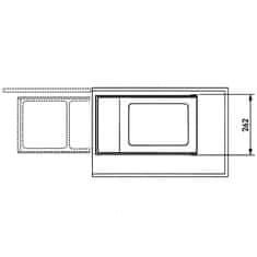 Vidaxl Koš za smeti za omaro Multi-Box Duo vel. L 2x14 L krem