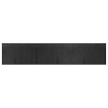 Vidaxl Preproga pravokotna siva 60x300 cm bambus