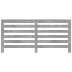Vidaxl Pokrov za radiator betonsko siv 175x20x82 cm inženirski les
