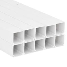 Vidaxl Kabelska cev 100x60 mm 10 m PVC