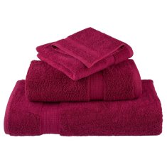 Vidaxl Premium brisače SOLUND 10 kos bordo 50x100 cm 600 g/m2
