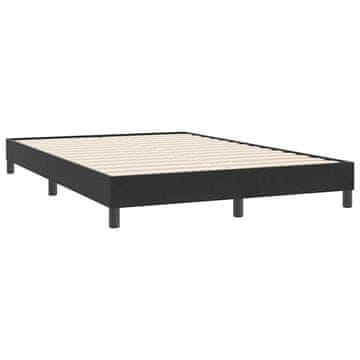 Vidaxl posteljni okvir brez vzmetnice črna 140x220 cm žamet