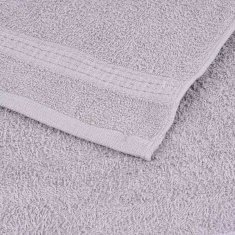Vidaxl Komplet brisač 12-delni siva 360 gsm 100% bombaž