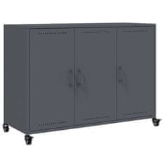 Vidaxl Komoda antracitna 100,5x39x72 cm jeklo