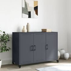 Vidaxl Komoda antracitna 100,5x39x72 cm jeklo