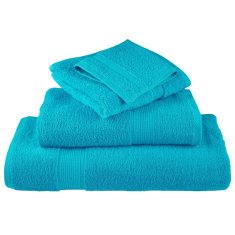 Vidaxl Premium brisače SOLUND 10 kos turkizna 80x200 cm 600 gsm