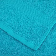 Vidaxl Premium brisače SOLUND 10 kos turkizna 80x200 cm 600 gsm