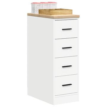 Vidaxl vidaXL Omara za shranjevanje v garaži bela 30x51x85 cm